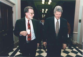 Jock Gill with former President Clinton (courtesy of Jock Gill)